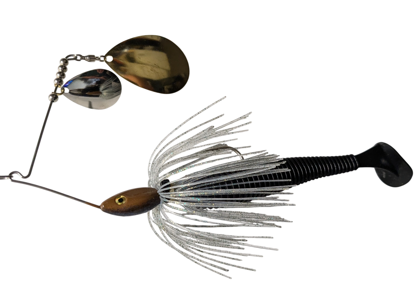 1oz Spinnerbait Brown Bait Fish.