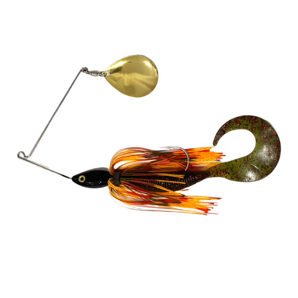 1oz SPINNERBAIT - Autumn Dream rigged 125mm grub tail