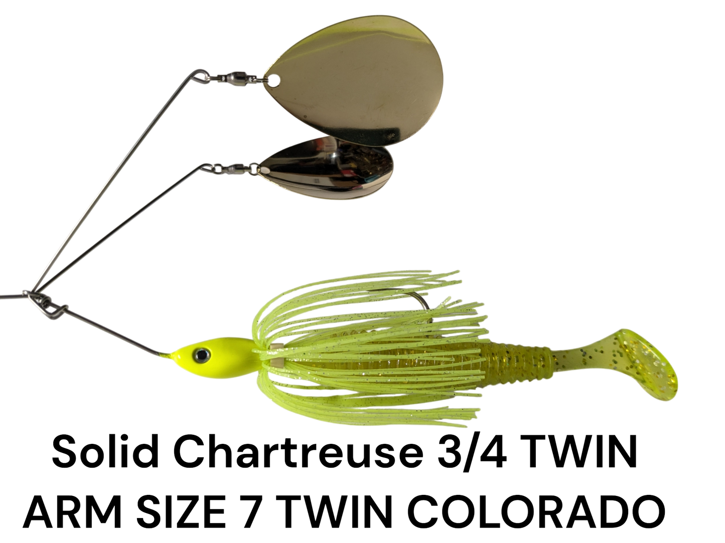 3/4oz Spinnerbait TWIN ARM RIGGED 125MM PADDLE TAIL