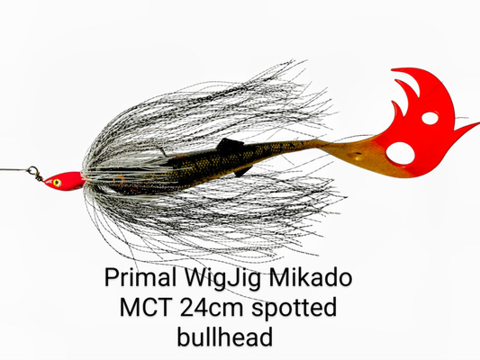 PRIMAL WigJig Mikado JAWS MCT 24cm spotted bullhead