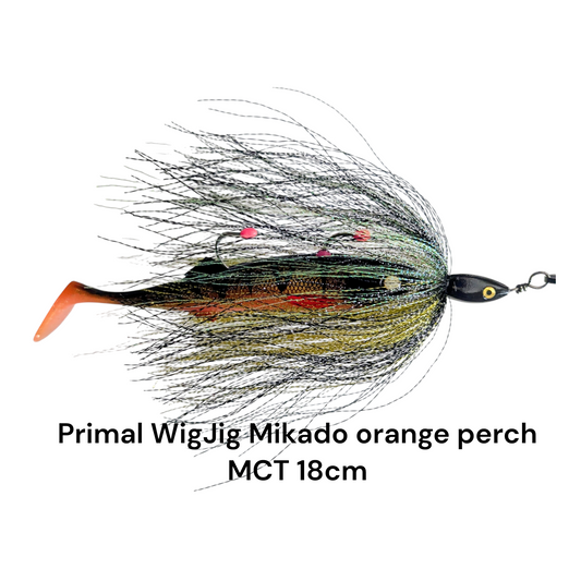 Primal WigJig Mikado orange perch MPT 18cm